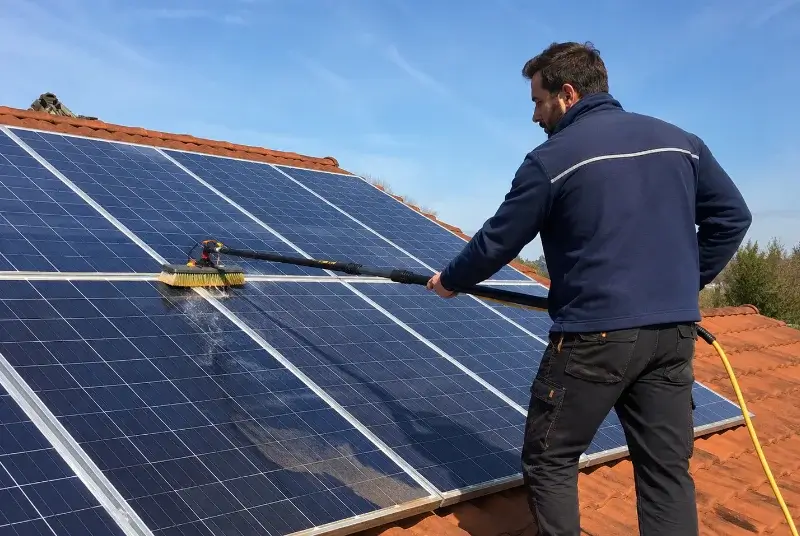 Nettoyage et entretien de panneaux solaires aux Cluses